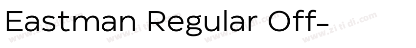 Eastman Regular Off字体转换
